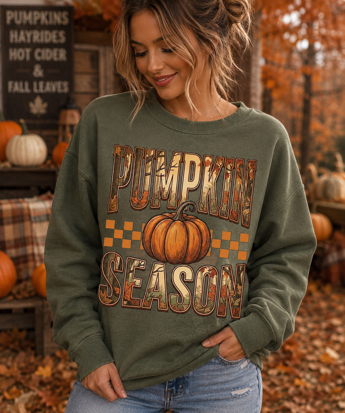 Fall LEAF PUMPKIN SEASON - Graphic Sweatshirt/Tee