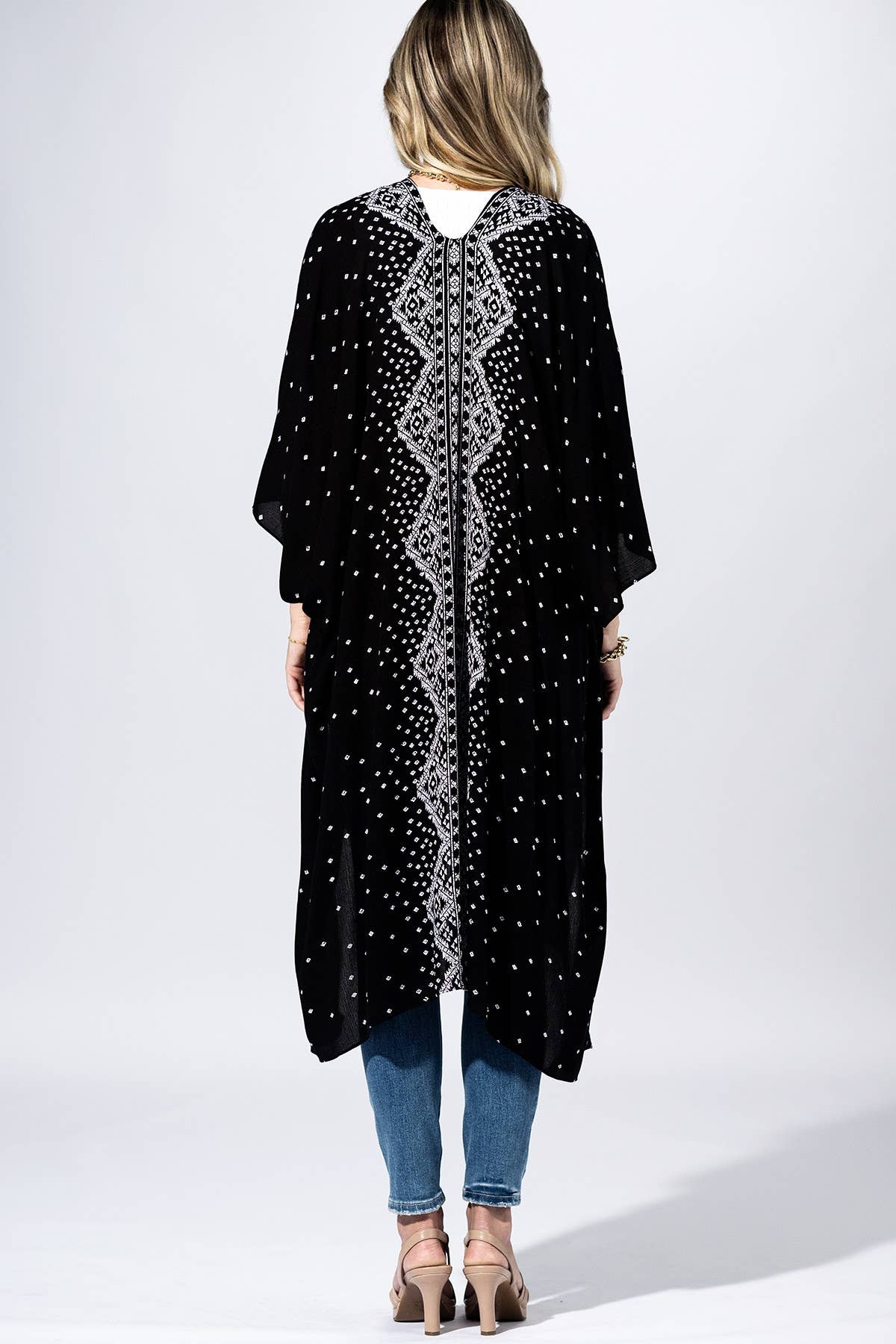 Starlit Chevron Kimono