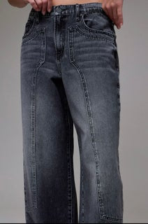 Alyx Grey Classic Patch Oversized Baggy Jeans