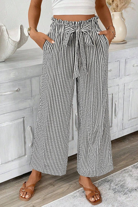 Striped Knot Natural Pocket Pants