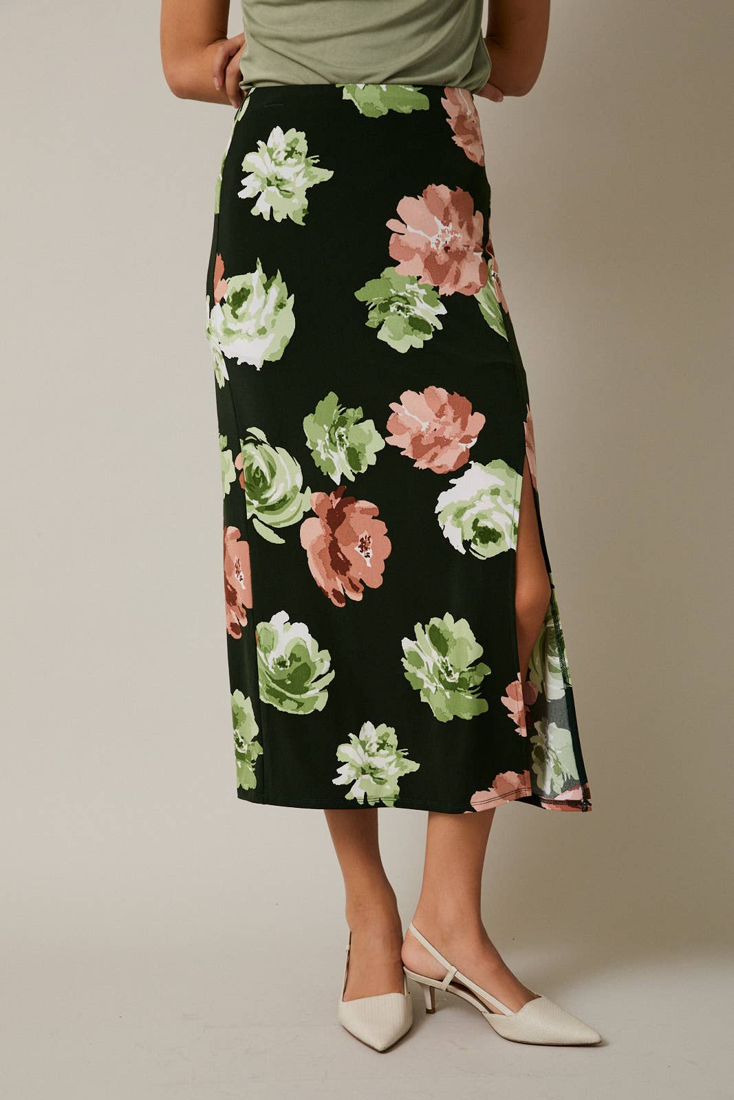 PEREGRINE-RESORT FLORAL PRINT SKIP SKIRT