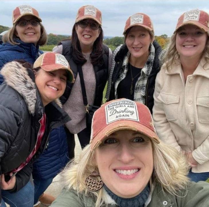 Warning The Ladies Are Drinking Again Trucker Baseball Cap