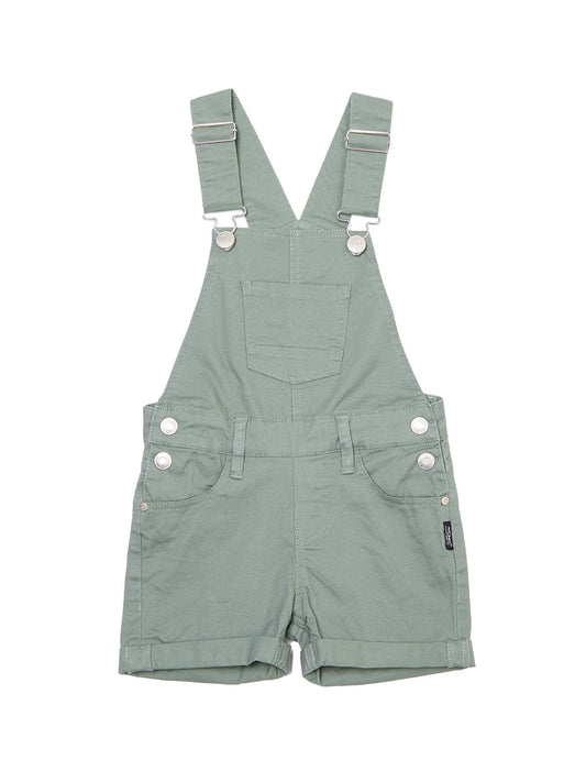 GIRL'S SHORTALLS WITH ROLLED HEM