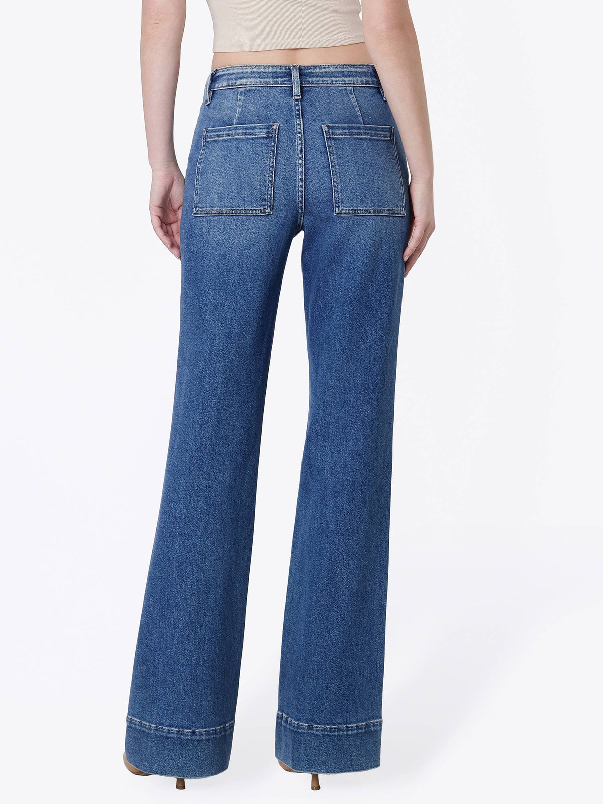 Truculent - High Rise Patch Pocket Vintage Flare Jeans