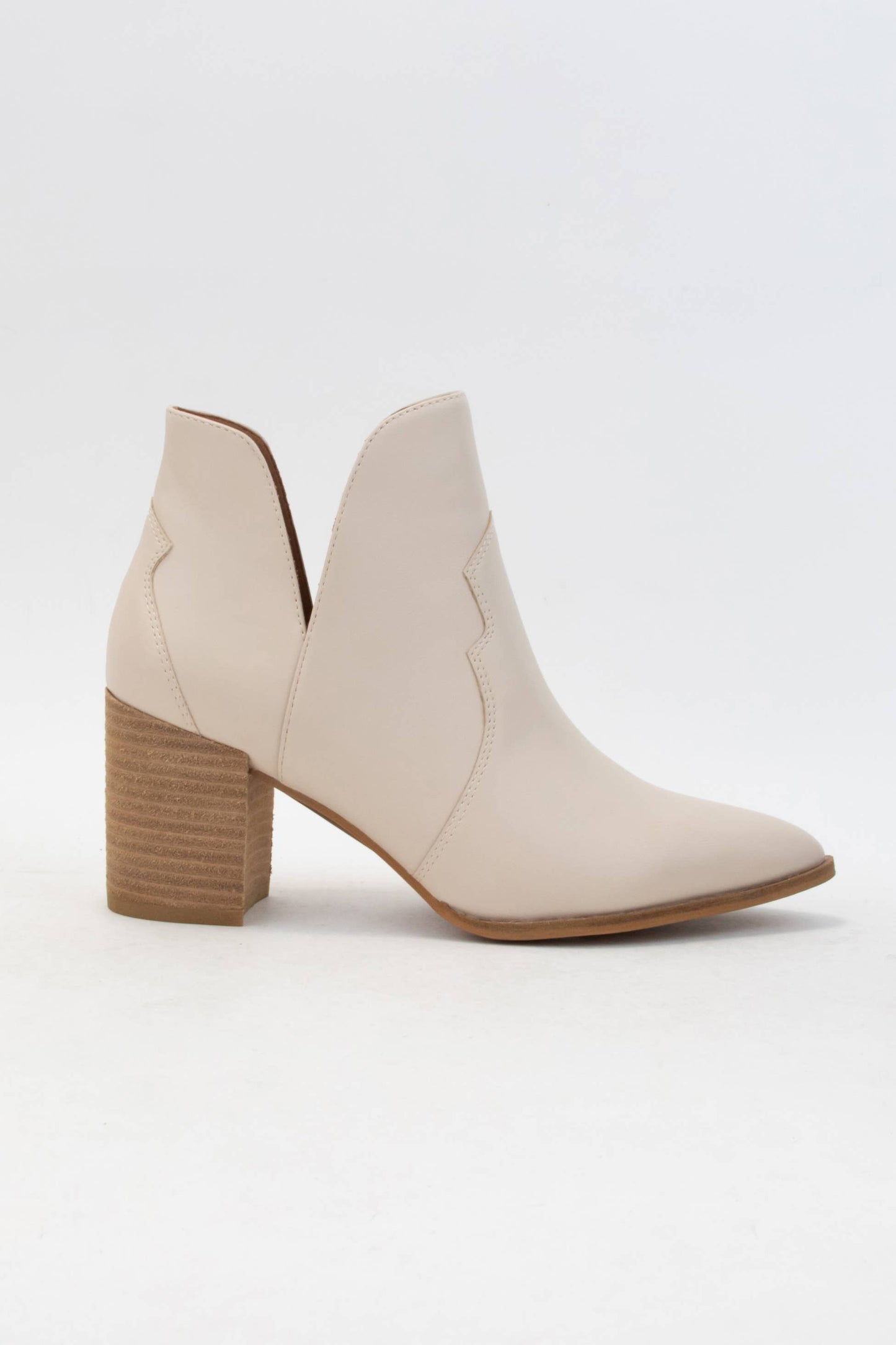 SIDE SLIT CUTOUT MODERN WESTERN BOOTS