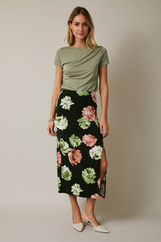 PEREGRINE-RESORT FLORAL PRINT SKIP SKIRT