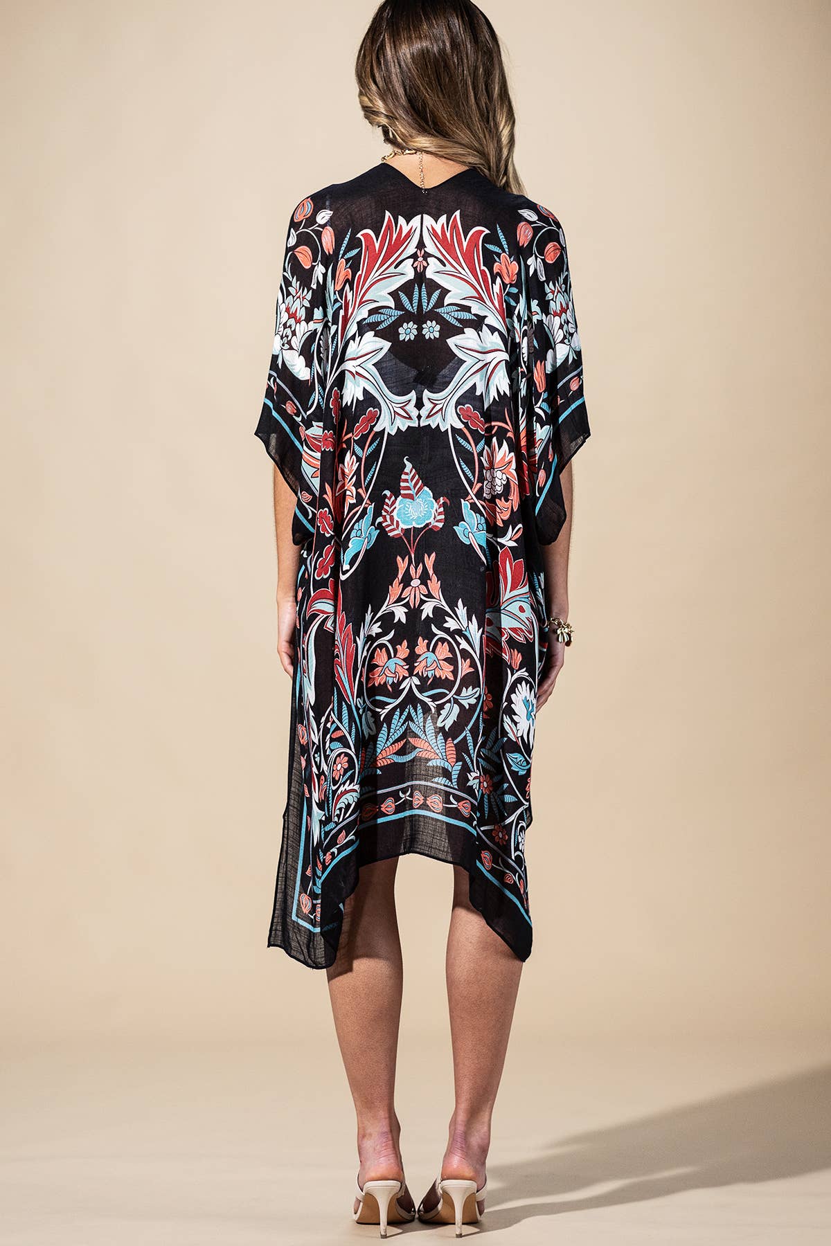 Midnight Vine Viscose Kimono