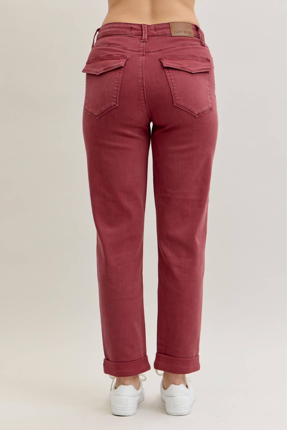 Aurora Weekender High Waisted Garment Dyed Cuffed