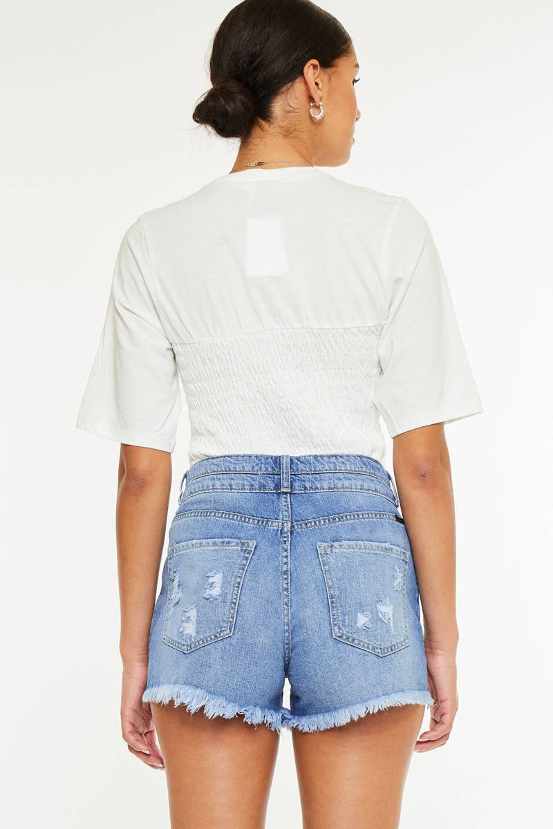 Farah Essentials High Rise Mom Shorts