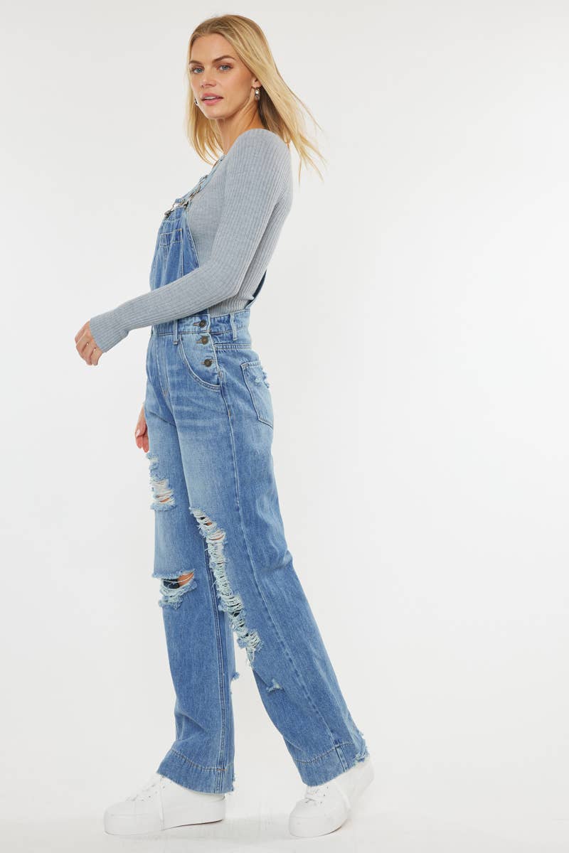 Malibu High Rise Wide Leg Overalls