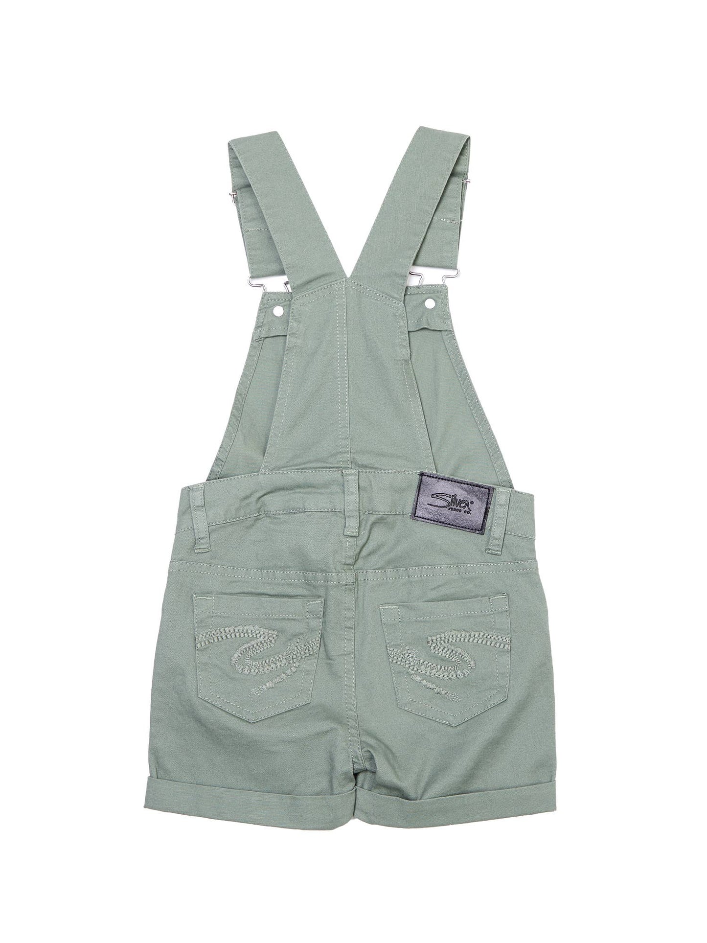 GIRL'S SHORTALLS WITH ROLLED HEM