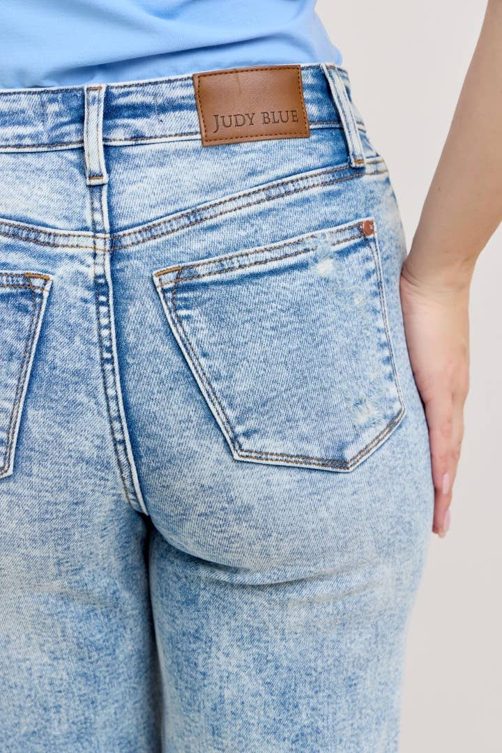 Judy Blue High Waisted Distressed 90's Straight