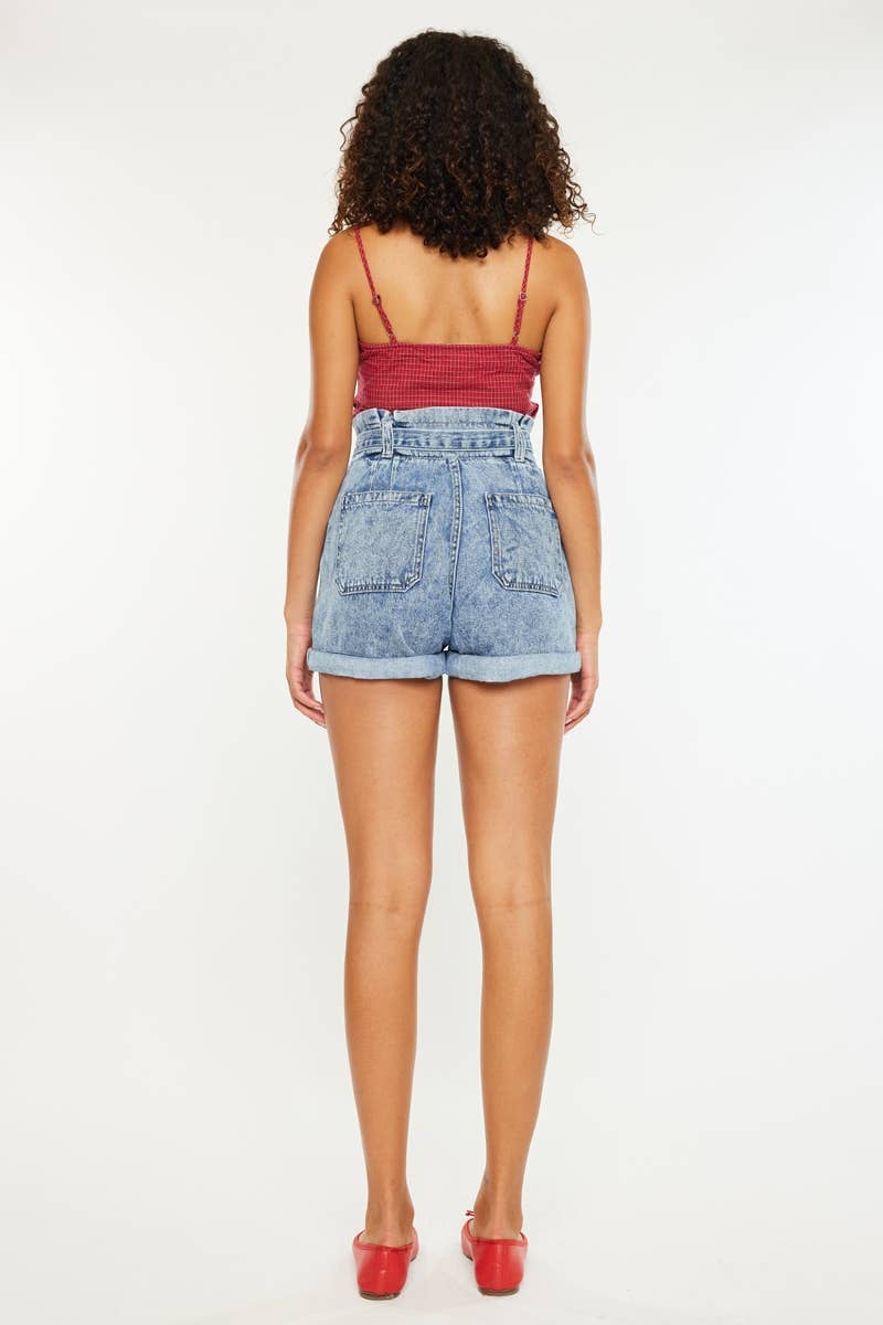 Nieve Ultra High Rise PaperBag Shorts