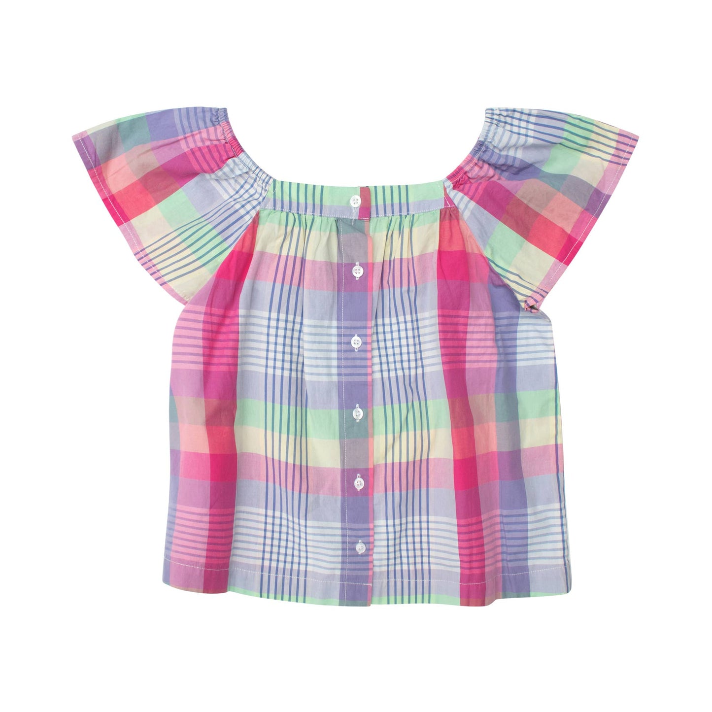 Girls Flutter Short Sleeve Blouse