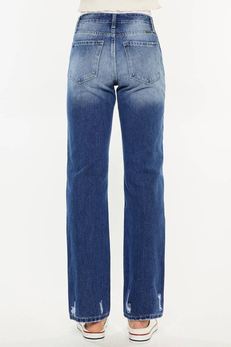Ashland High Rise Slim Straight Leg Jeans