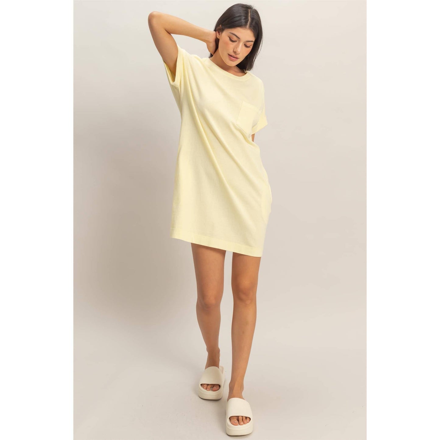 Round Neck T-Shirt Mini Dress
