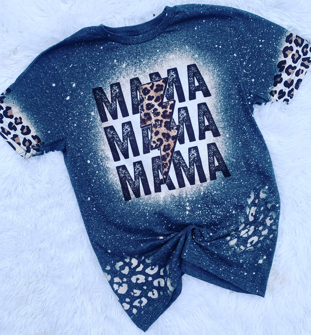 Leopard Mama Bleached Shirt