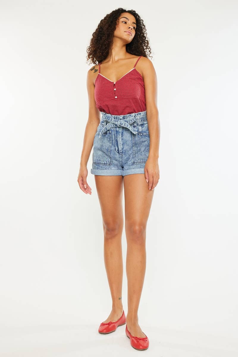 Nieve Ultra High Rise PaperBag Shorts