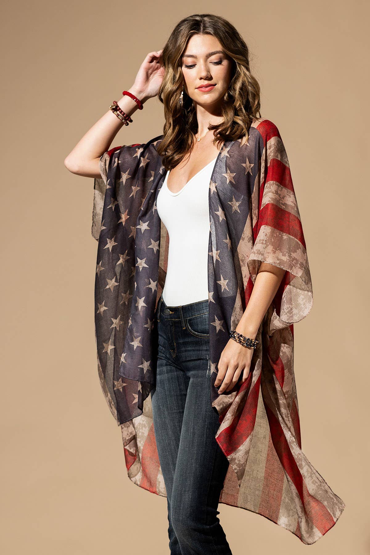 Vintage Stars & Stripes Kimono