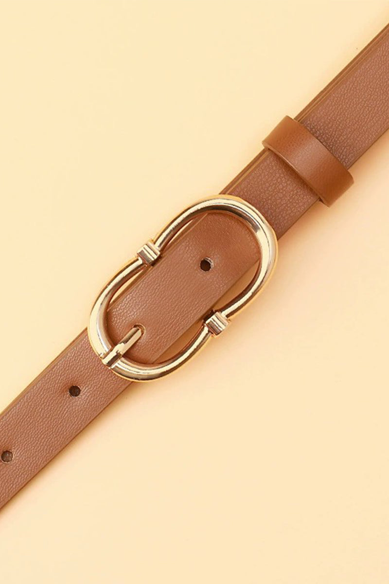 DOUBLE RING PIN BUCKLE FASHION BELT