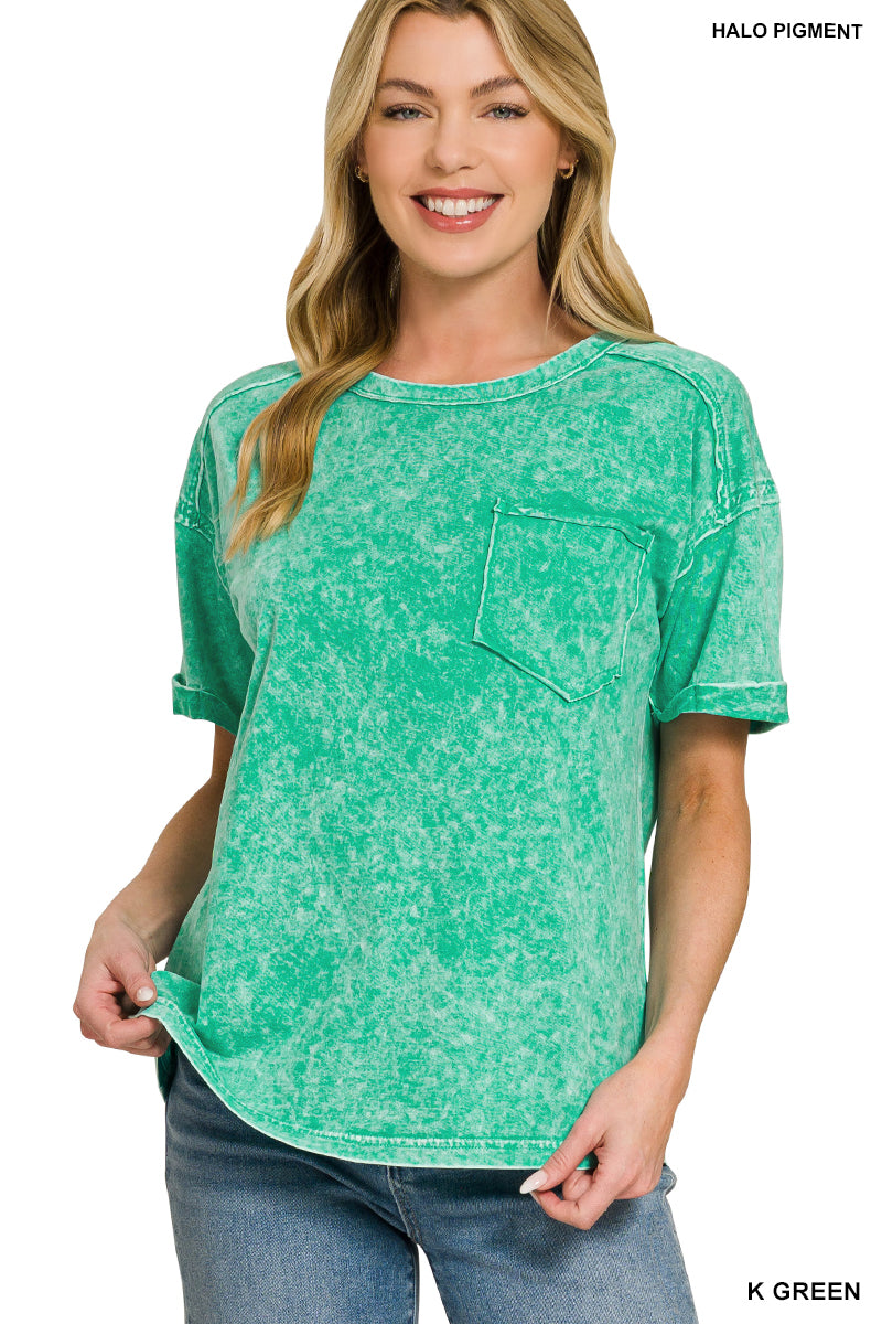 HALO SNOW WASHED RELAXED FIT TEE