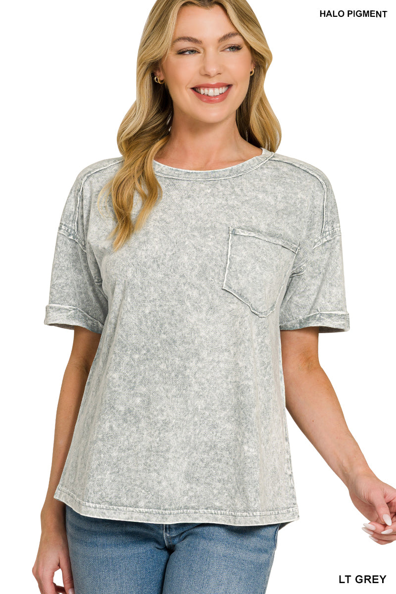 HALO SNOW WASHED RELAXED FIT TEE