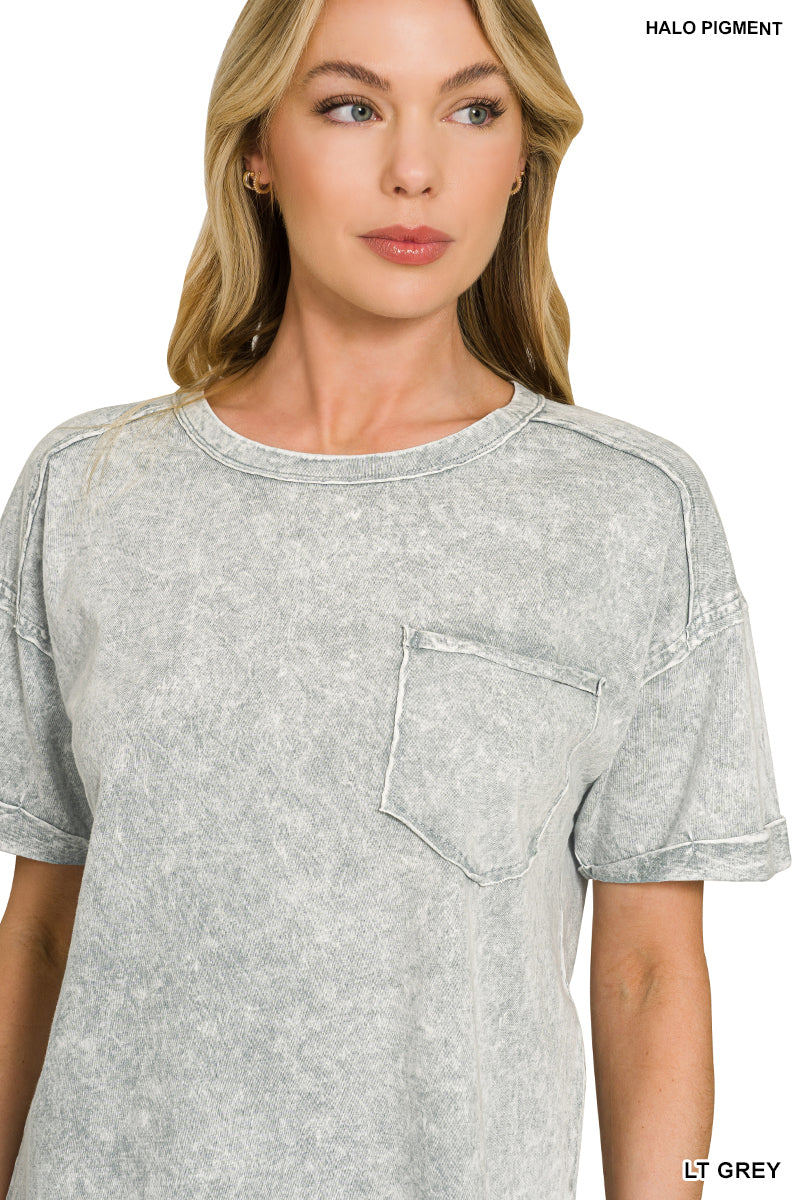 HALO SNOW WASHED RELAXED FIT TEE