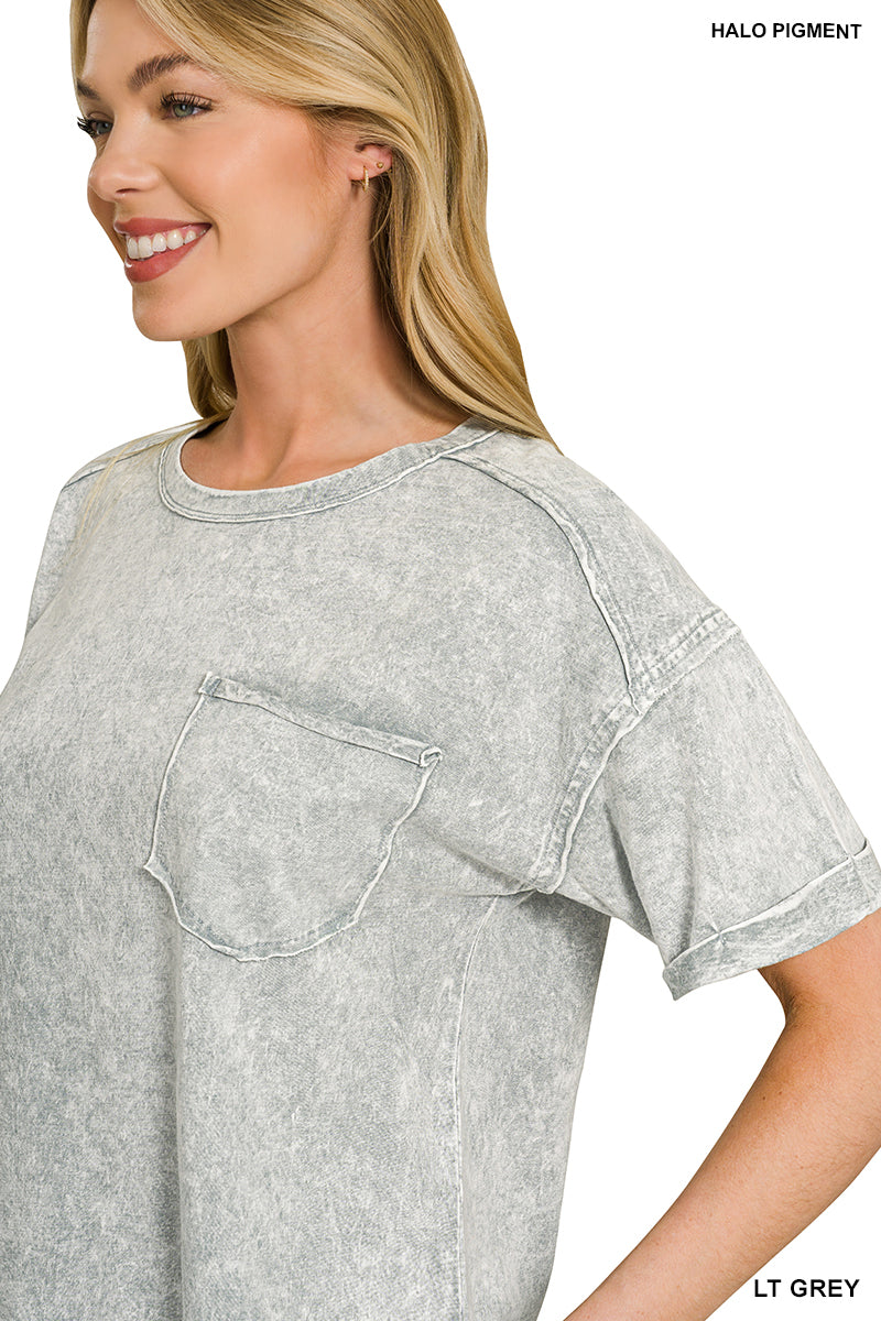 HALO SNOW WASHED RELAXED FIT TEE