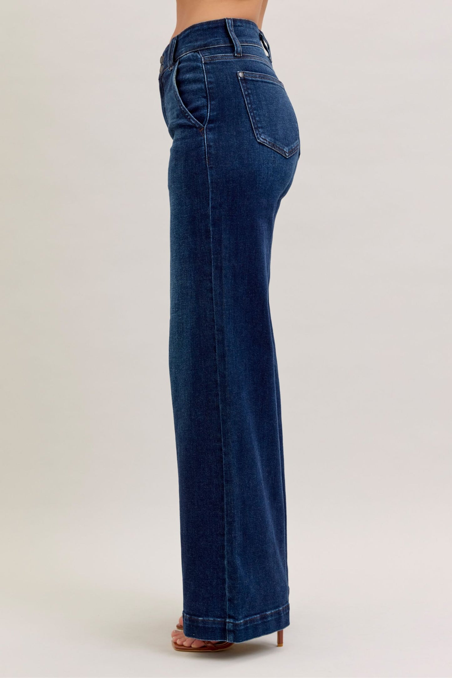 Judy Blue High Wasted Wide Leg Trousers