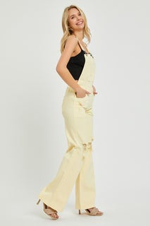 Risen Front Patch Pocket wide Leg Overalls