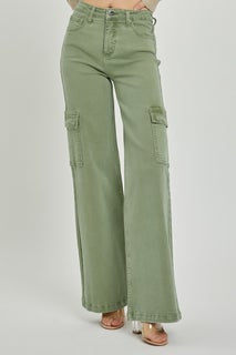 Risen High Rise Cargo Wide Pants