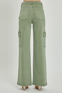 Risen High Rise Cargo Wide Pants