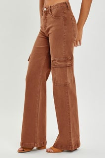 Risen High Rise Cargo Wide Pants