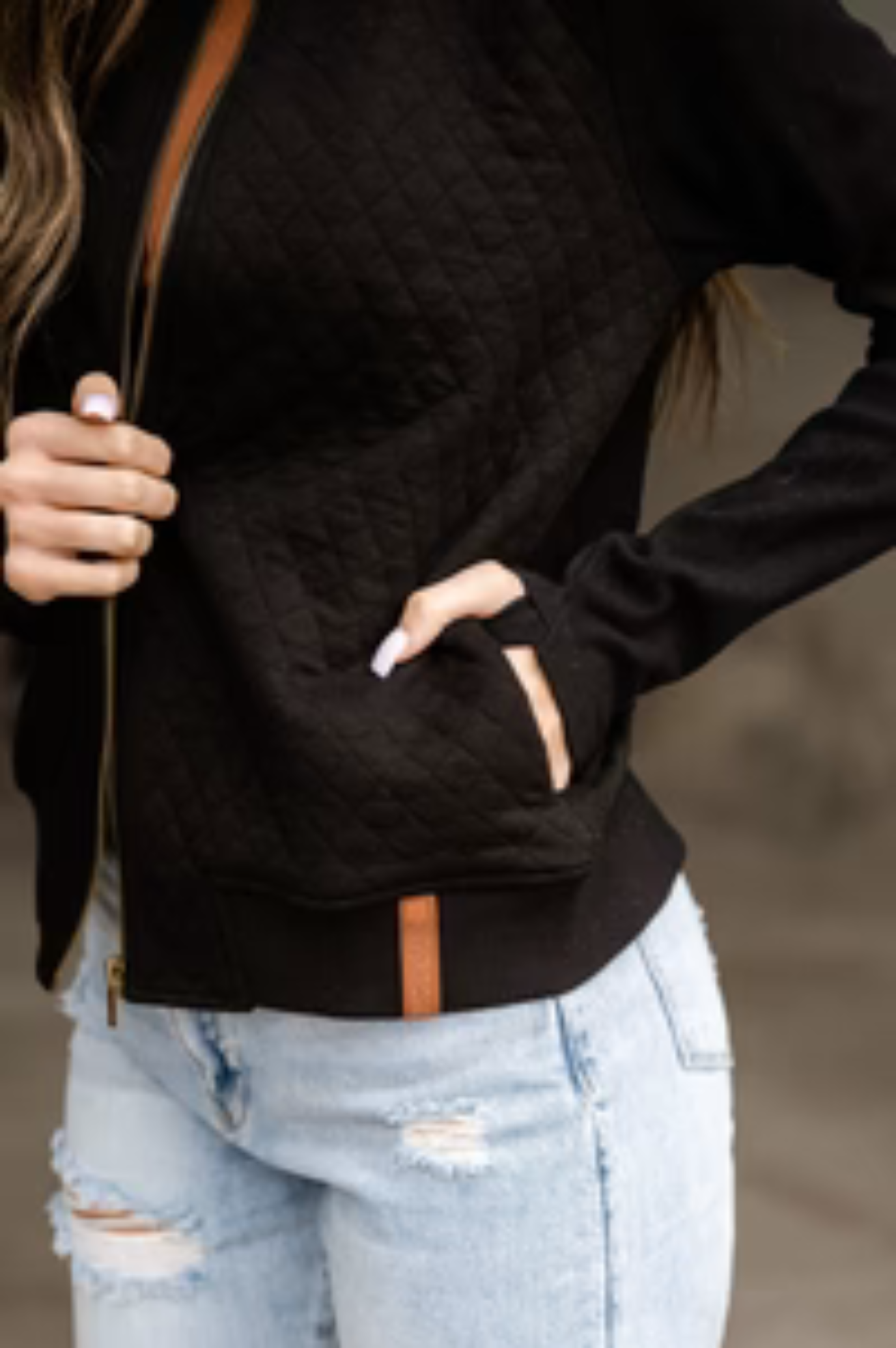 Quilted Bomber Jacket