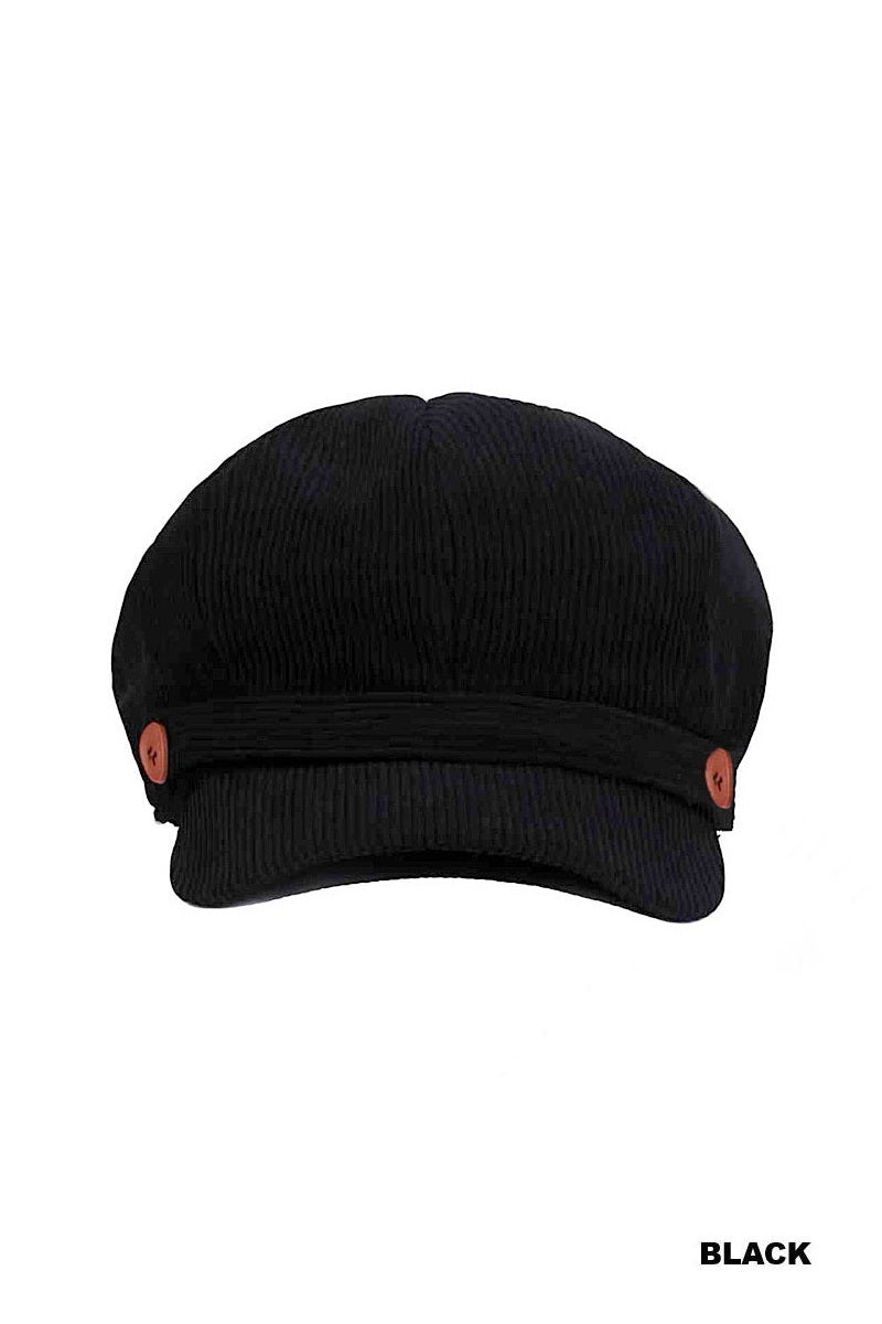 CORDUROY CABBIE HAT STRETCH FIT