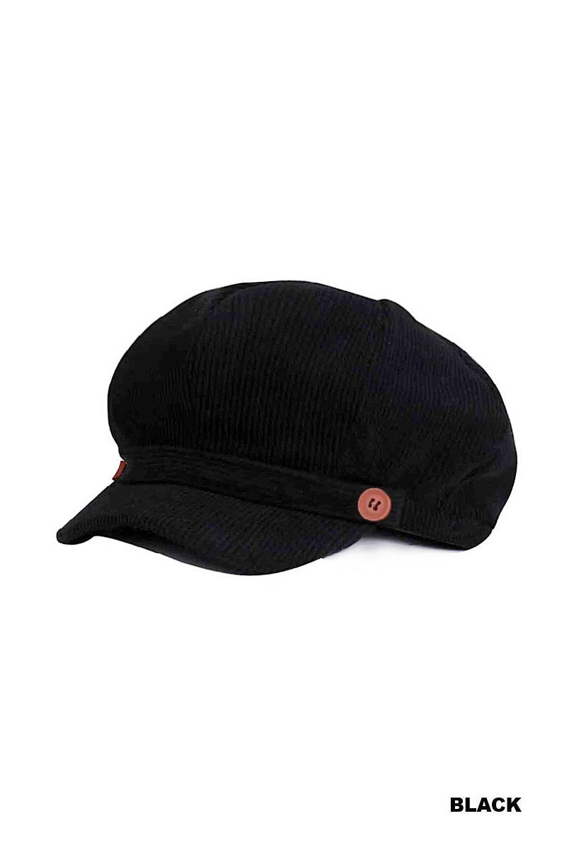 CORDUROY CABBIE HAT STRETCH FIT
