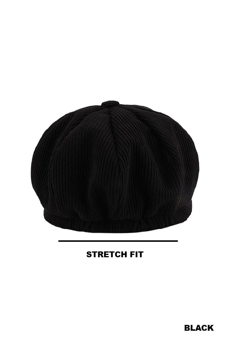 CORDUROY CABBIE HAT STRETCH FIT