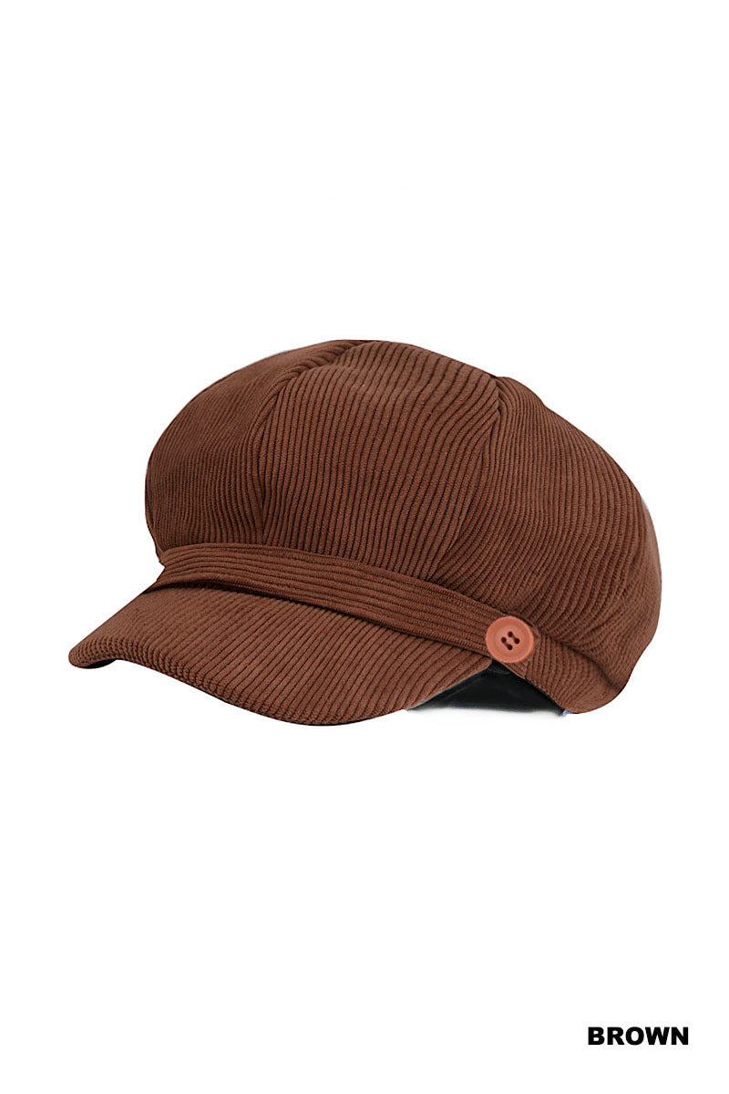 CORDUROY CABBIE HAT STRETCH FIT