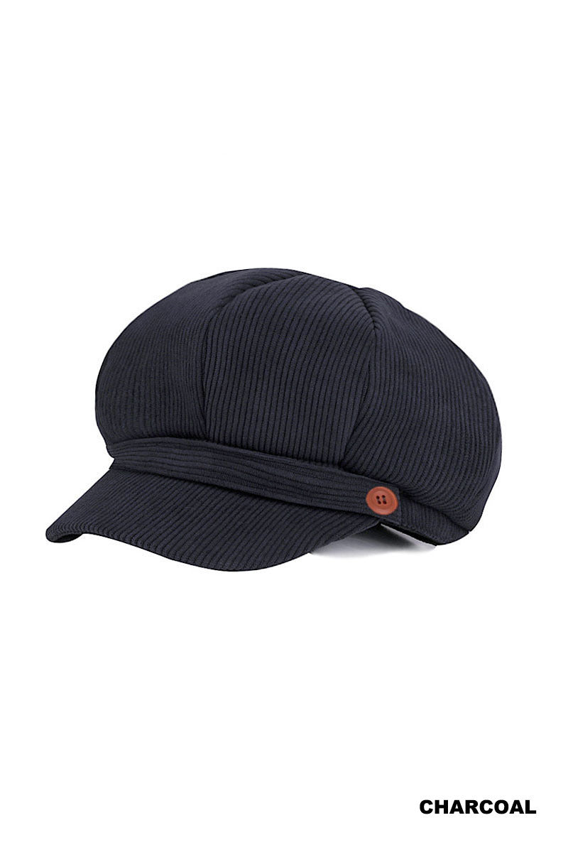 CORDUROY CABBIE HAT STRETCH FIT