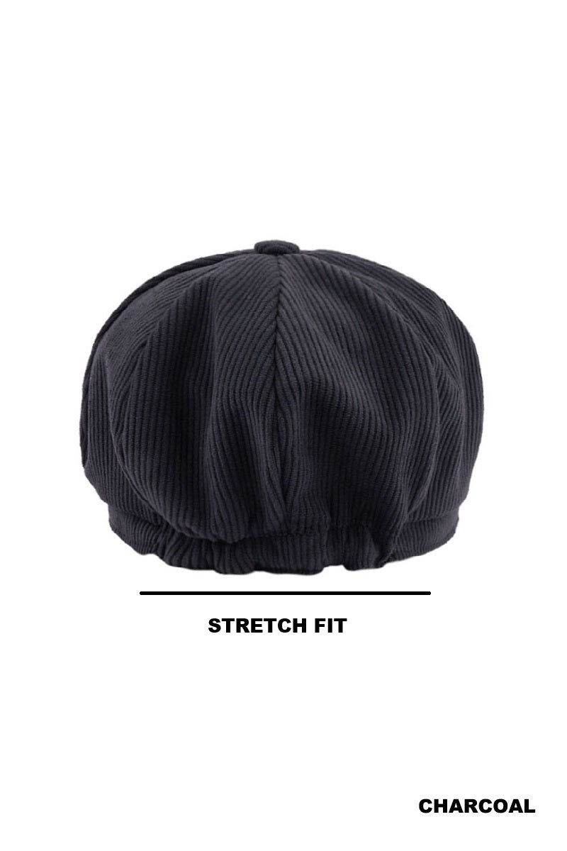 CORDUROY CABBIE HAT STRETCH FIT