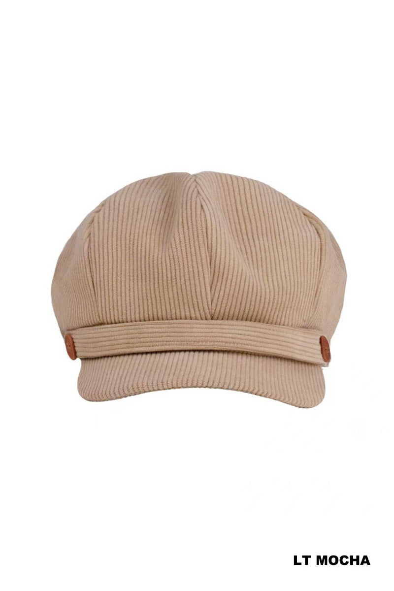 CORDUROY CABBIE HAT STRETCH FIT