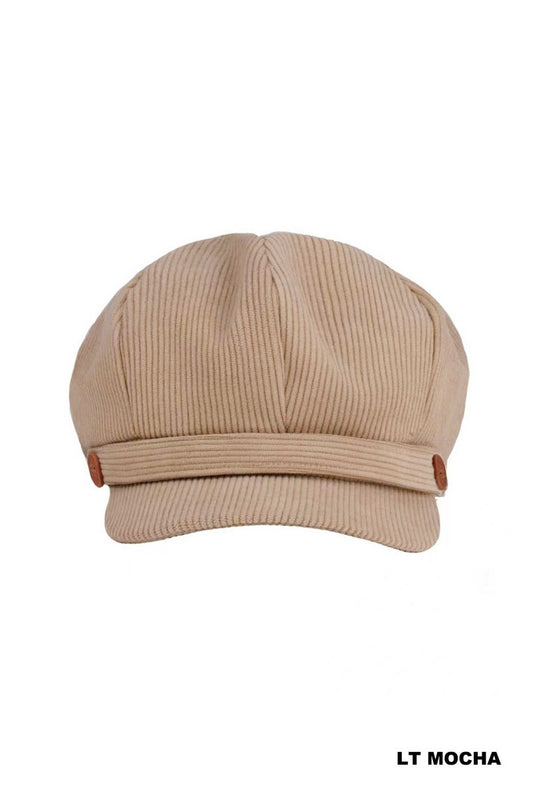 CORDUROY CABBIE HAT STRETCH FIT