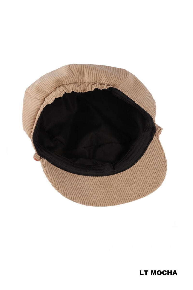 CORDUROY CABBIE HAT STRETCH FIT
