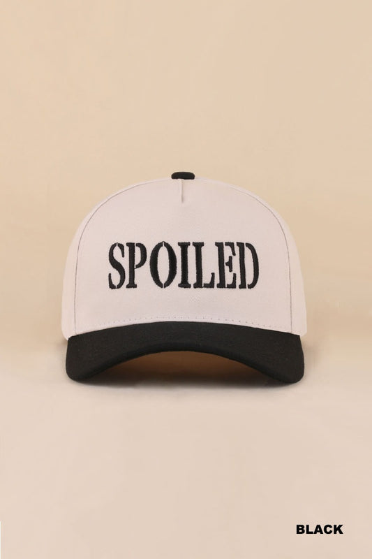 Spoiled two tone snapback hat