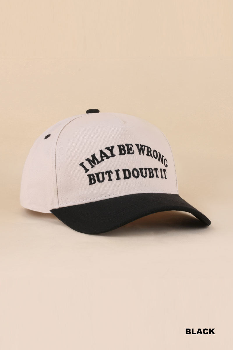 I may be wrong but i doubt it two tone snapback hat