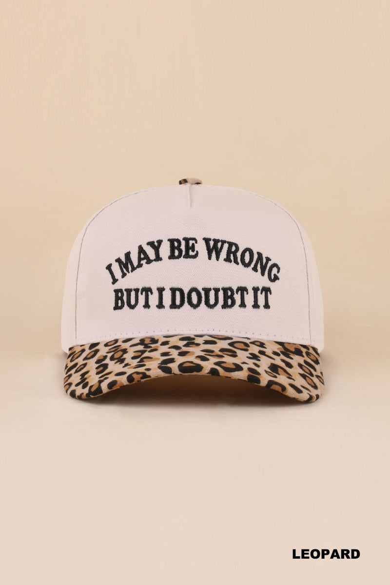 I may be wrong but i doubt it two tone snapback hat