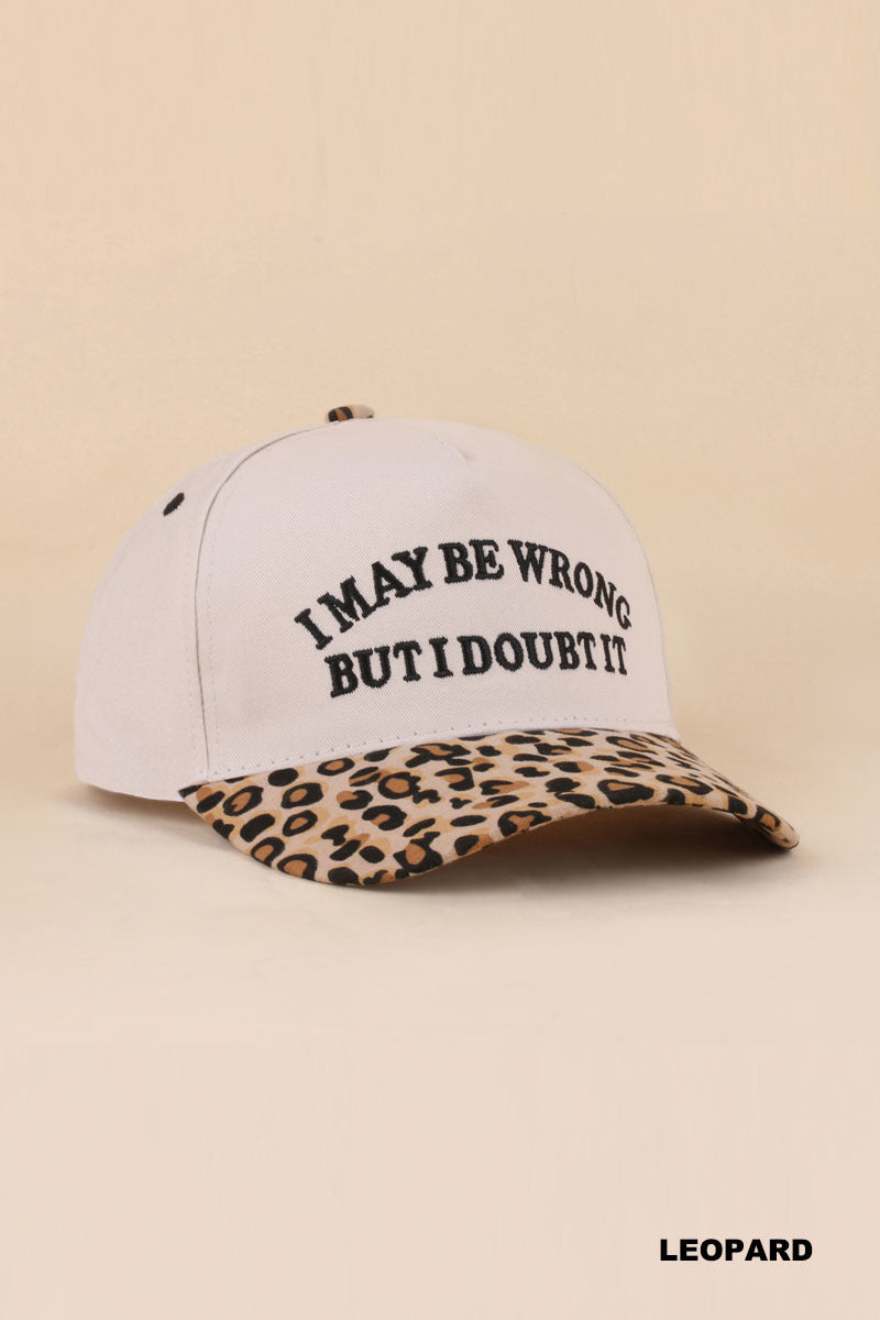 I may be wrong but i doubt it two tone snapback hat