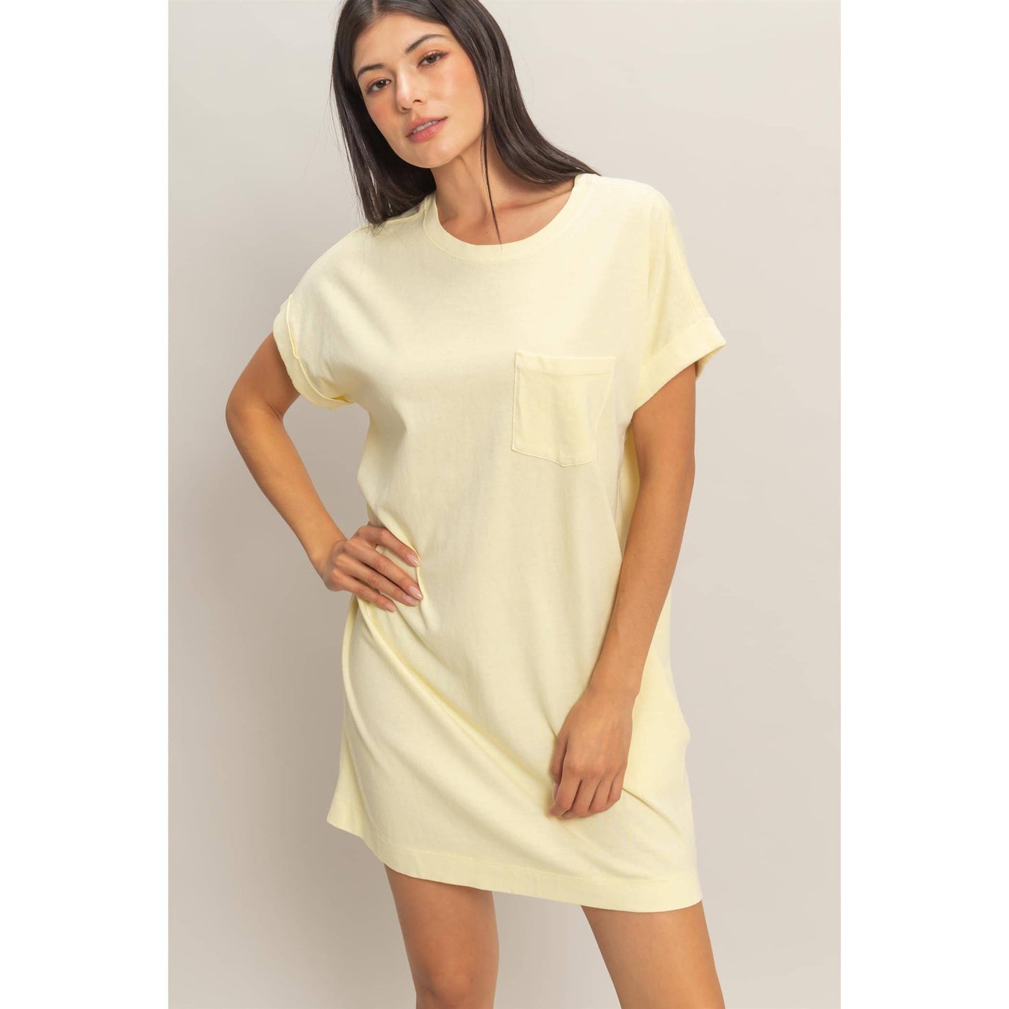 Round Neck T-Shirt Mini Dress