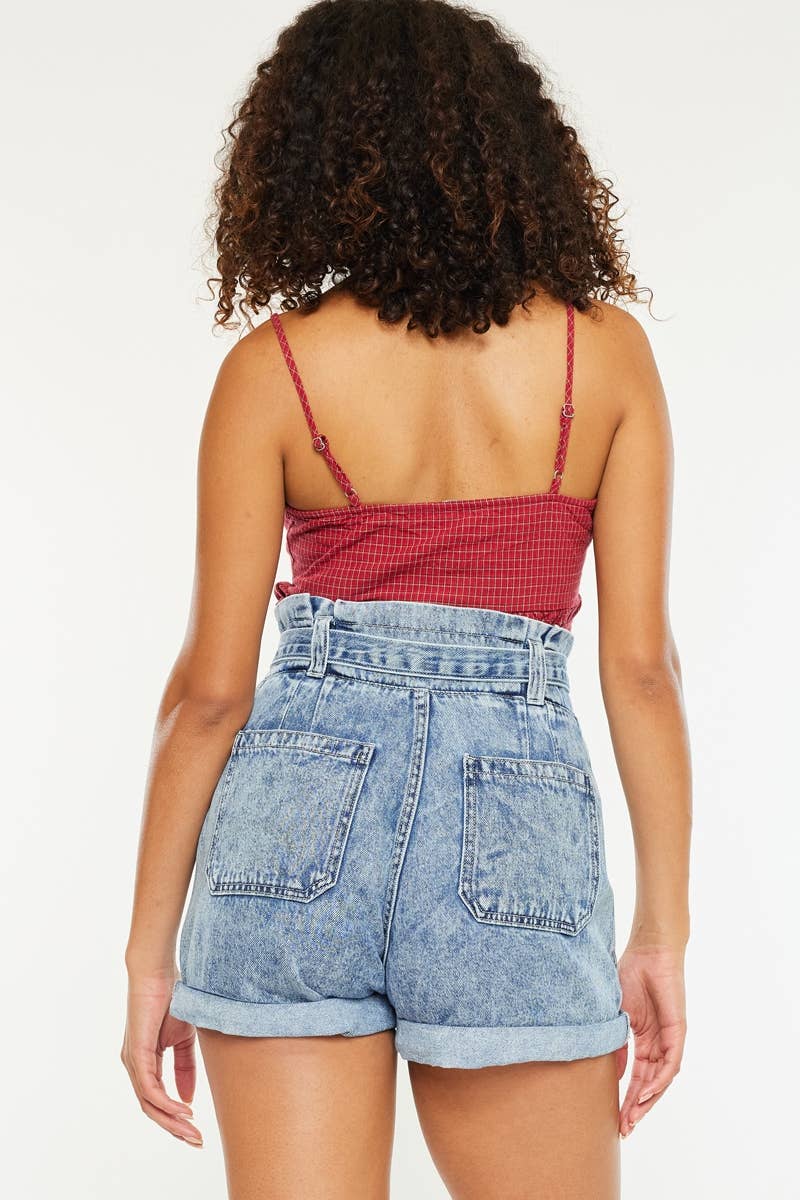Nieve Ultra High Rise PaperBag Shorts