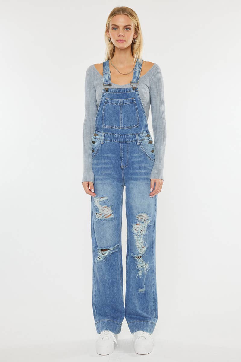 Malibu High Rise Wide Leg Overalls